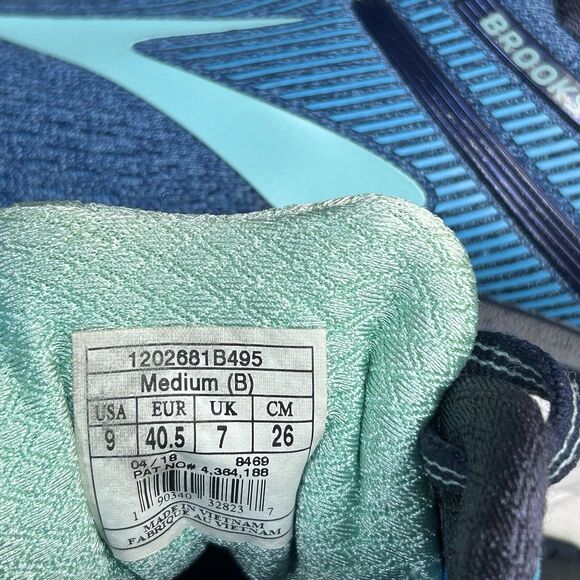 Brooks Adrenaline GTS DNA Womens 9B Medium Blue Running Training Athletic Shoes - Picture 11 of 11